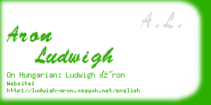 aron ludwigh business card
